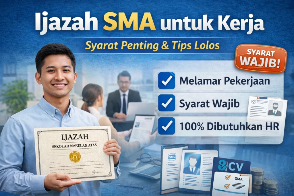 ijazah sma untuk kerja dan syarat melamar pekerjaan