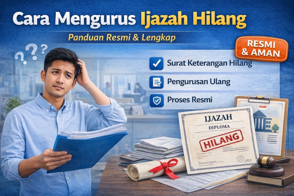 cara mengurus ijazah hilang secara resmi dan lengkap