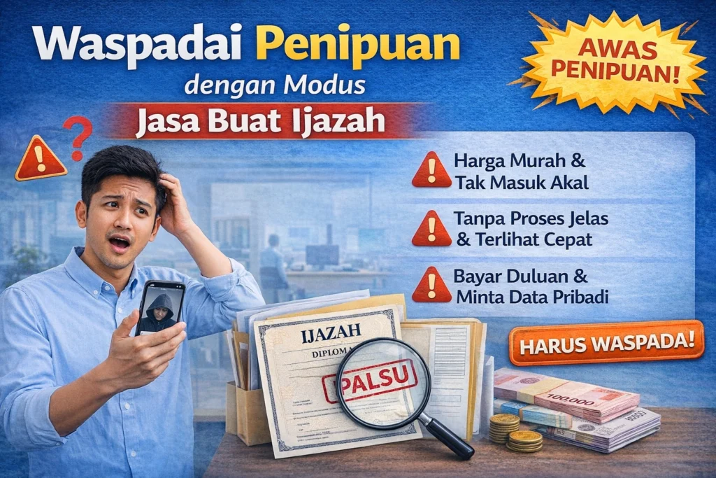 penipuan jasa ijazah dan modus pembuatan ijazah palsu yang harus diwaspadai