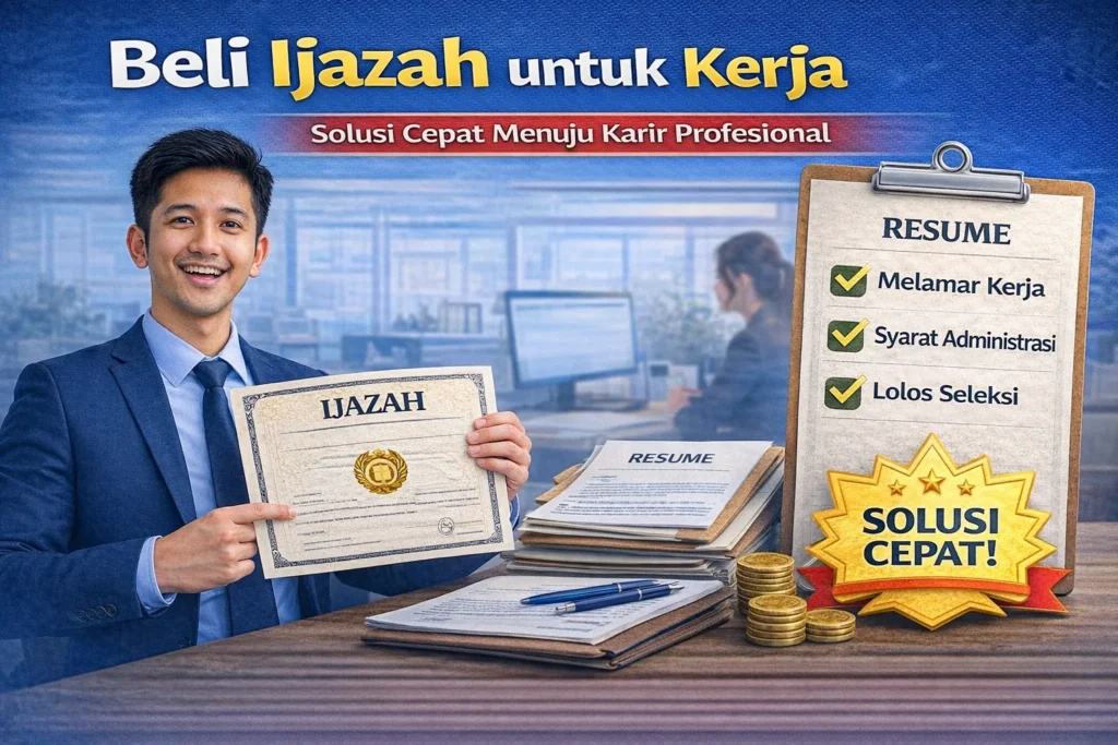 beli ijazah untuk kerja sebagai solusi cepat menuju karir profesional